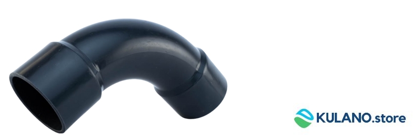 PVC Bogen aus Rohr 75 Grad